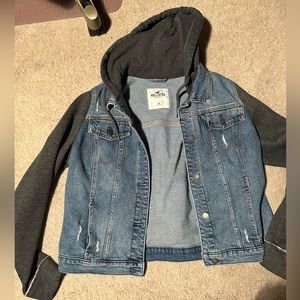 Hollister hooded jean jacket